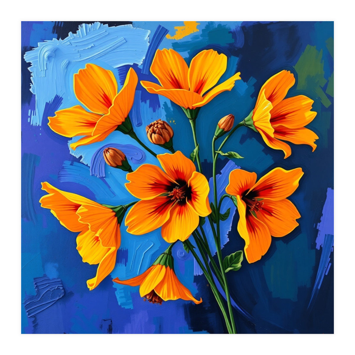 Elegant Flowers (Print Only)