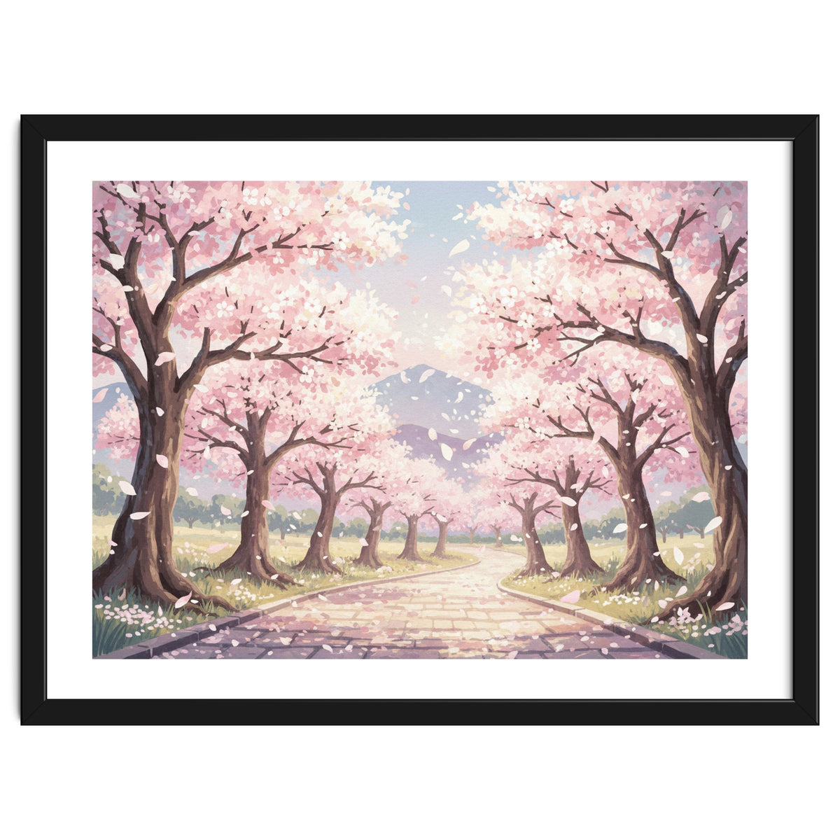 Sakura Path: Serene Cherry Blossom Avenue