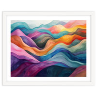 Colorful Abstract Wavy Landscape