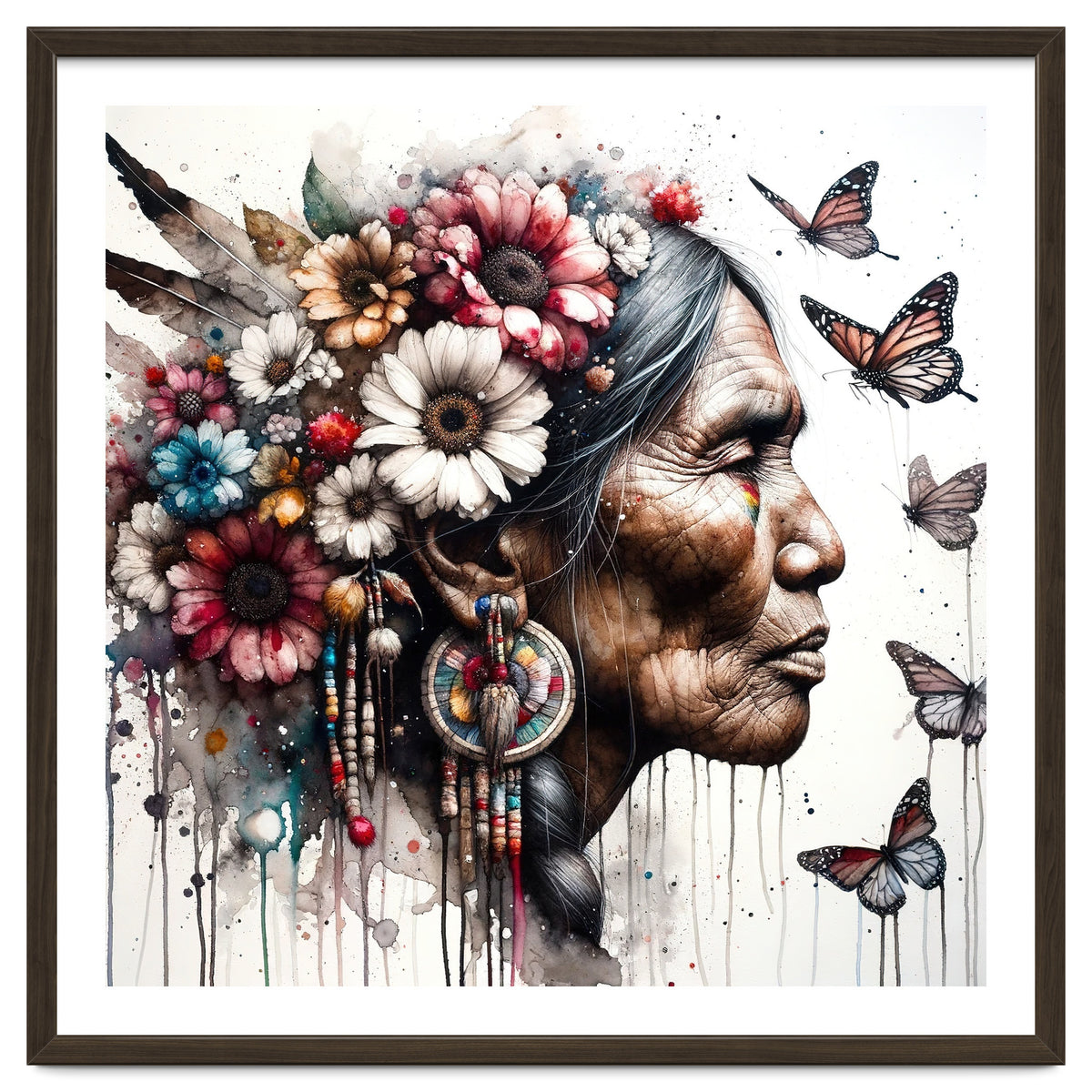 Matriarch With Wildflowers