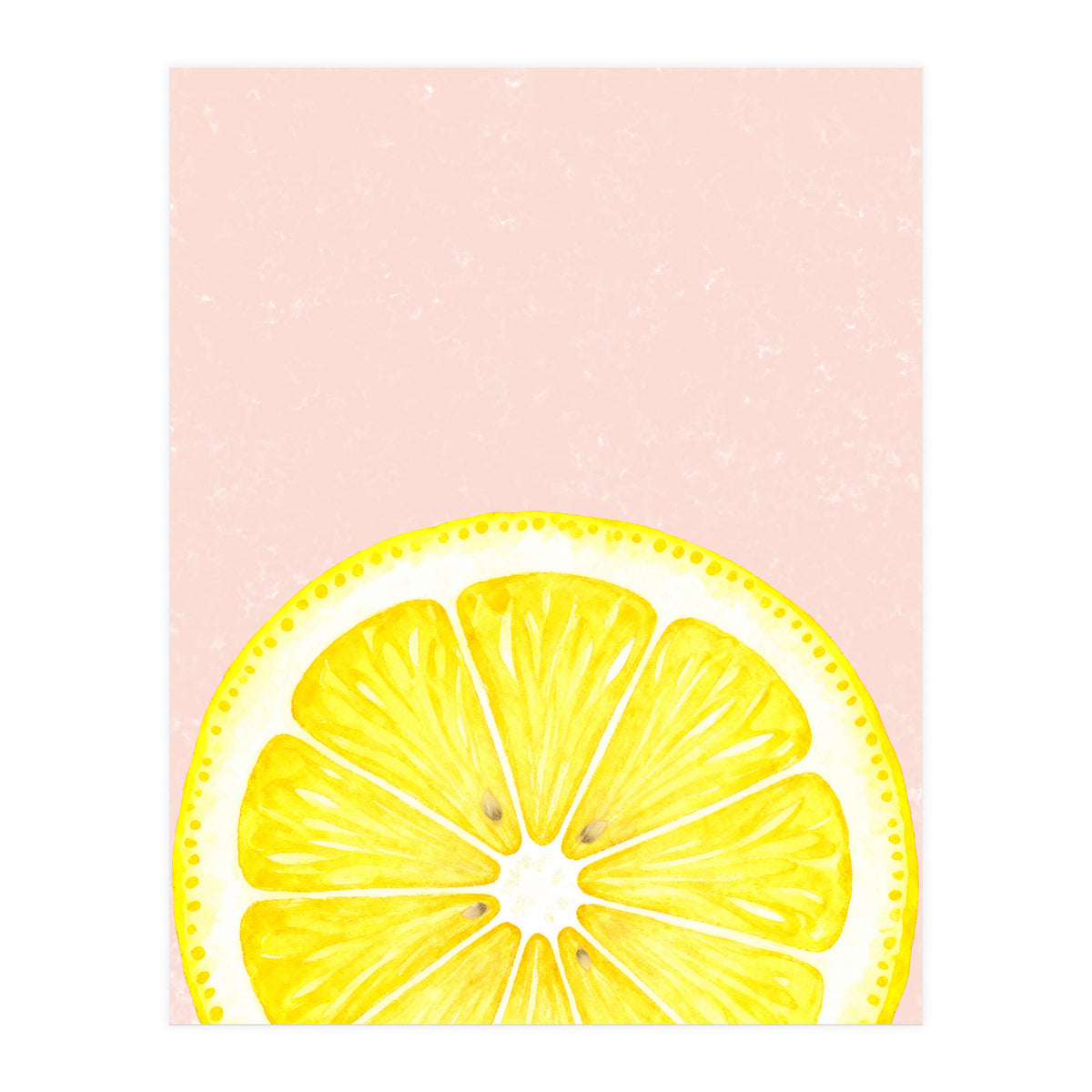 Lemon Slice, Fresh Citrus Kitchen Summer Art (Print Only)