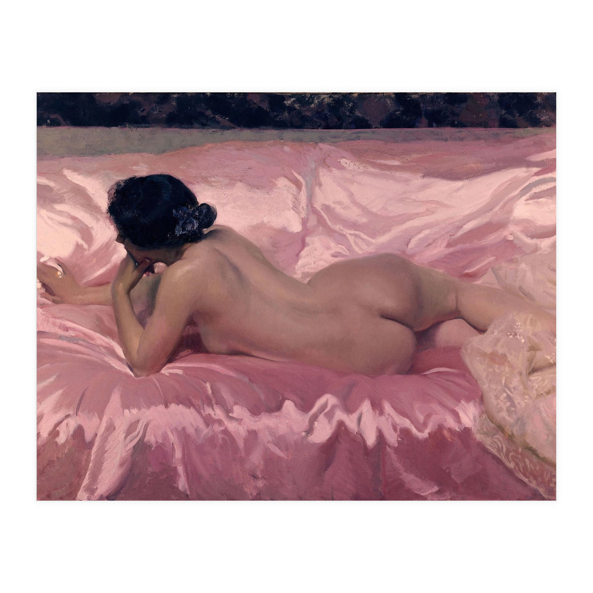 'Nude Woman', 1902, Oil on canvas, 106 x 186 cm. (Print Only)