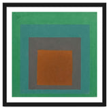 JOSEF ALBERS - HOMAGE TO THE SQUARE GREY BROWN GREEN thumbnail