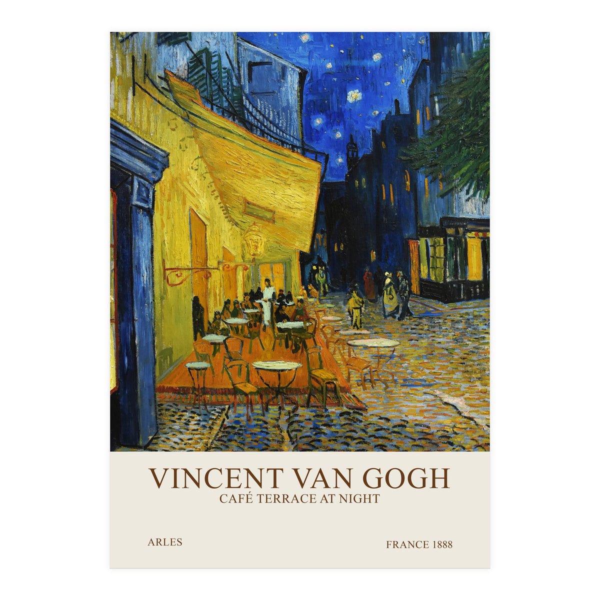 Vincent Van Gogh - Café terrace at night (Print Only)