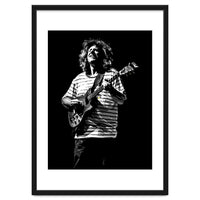 Pat Metheny American Jazz Guitarist Legend in Monochrome