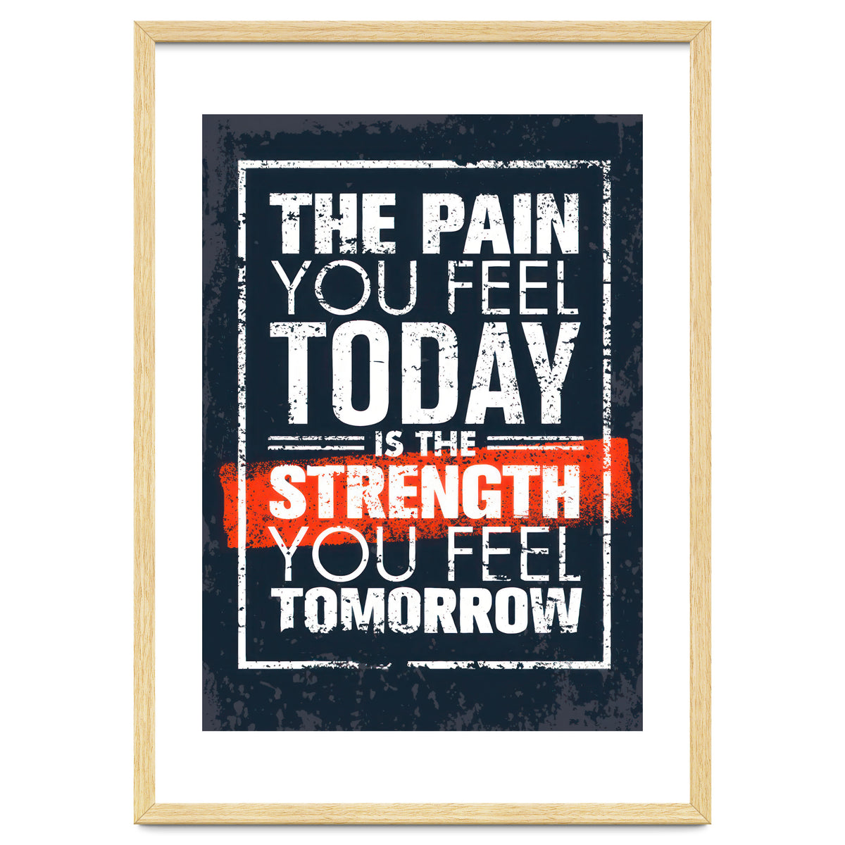 The pain you feeld today