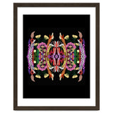 The Butterfly Effect Series 01, Paint Blot Mirror Colorful, Symmetrical Graphic, Eclectic Mandala thumbnail