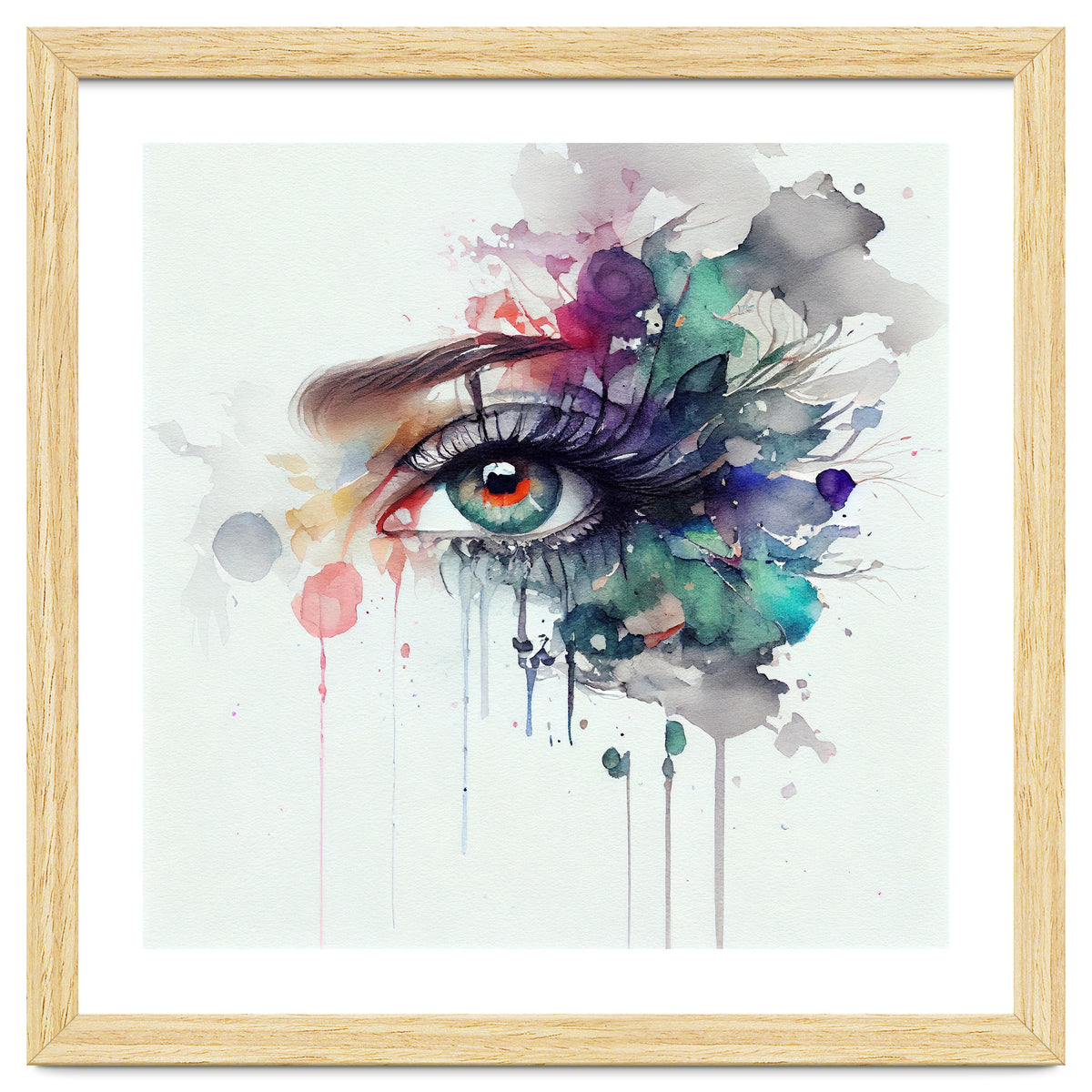 Watercolor Woman Eye #5