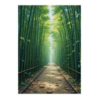 The Emerald Path: A Sun-Drenched Journey (Print Only)
