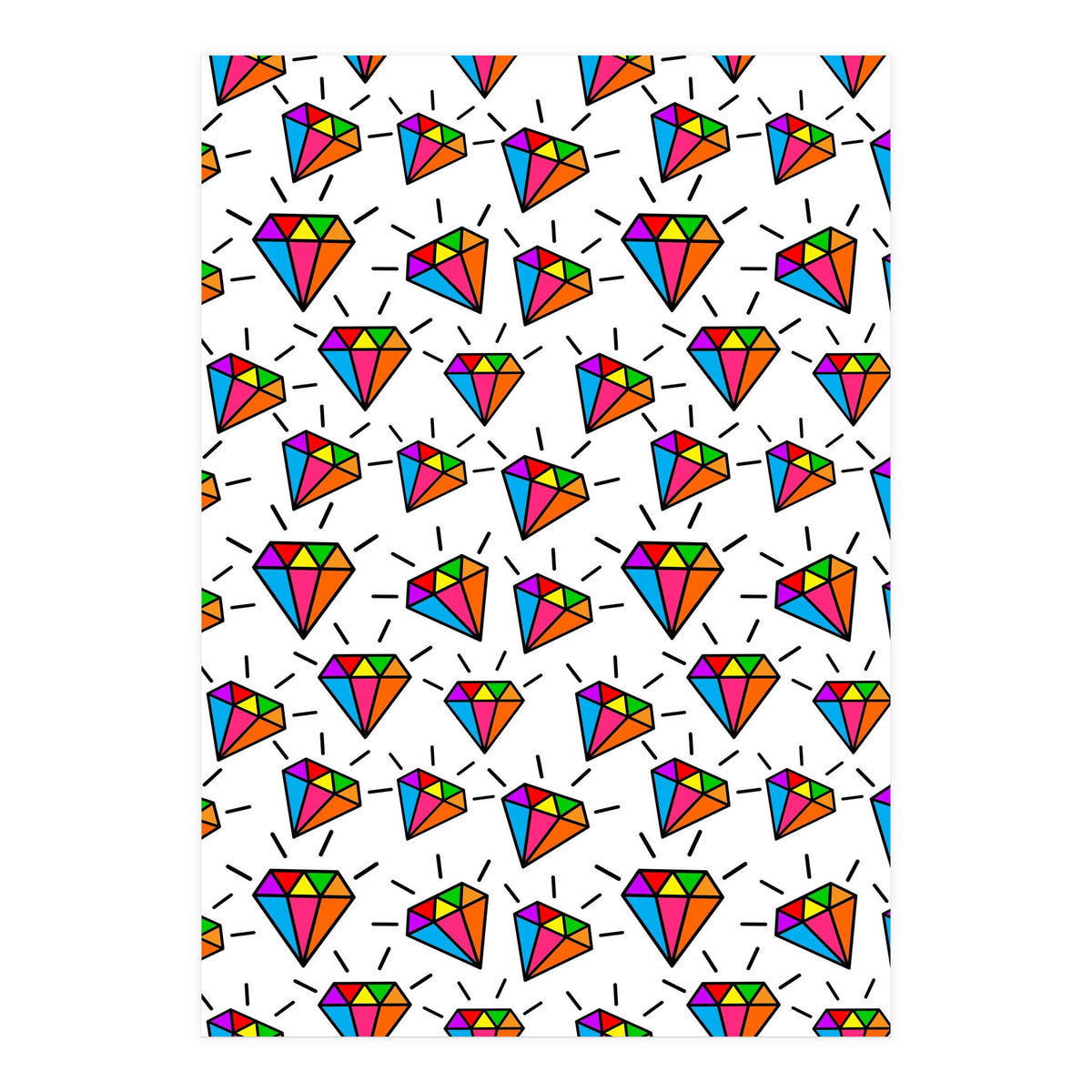 Cute diamonds pattern  (Print Only)
