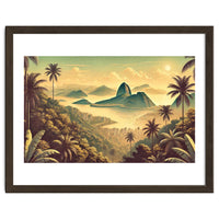 Vintage Brazil, Rio De Janeiro Tropics Poster