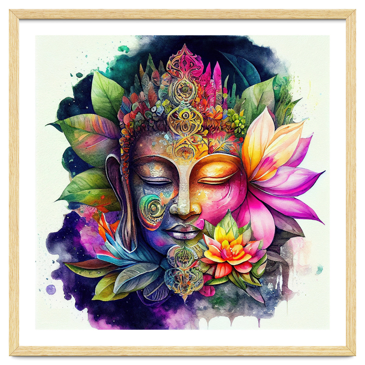 Floral Awakening Buddha