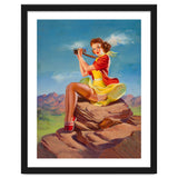 Pinup Sexy Binoculars Girl thumbnail