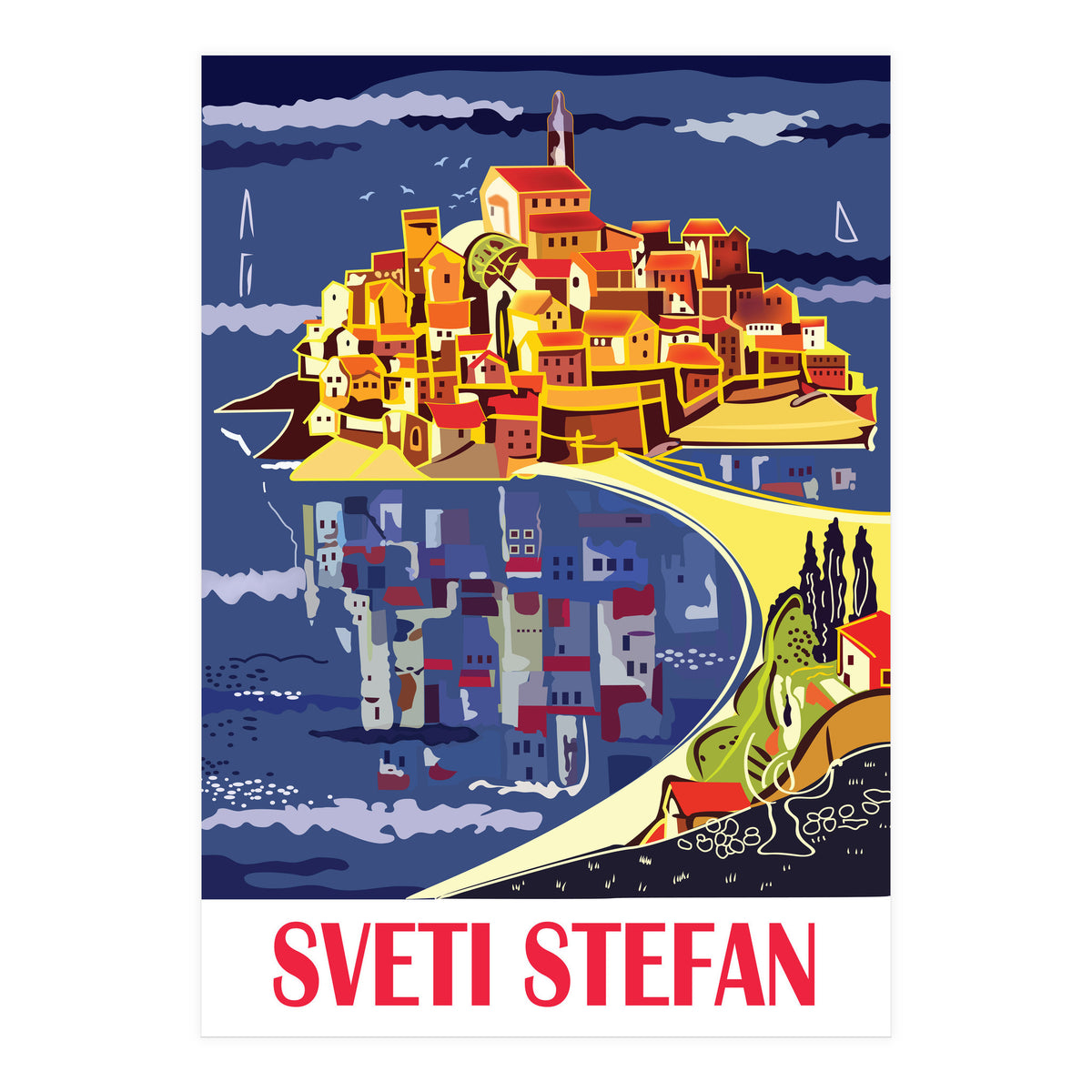 Sveti Stefan, Budva (Print Only)