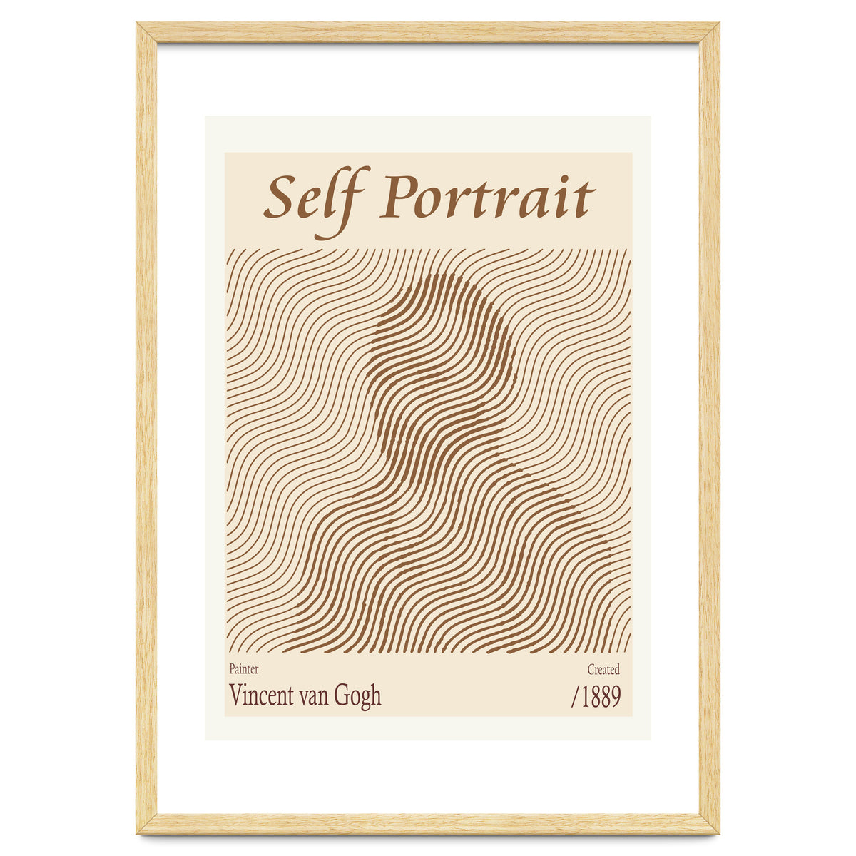 Self Portrait Vincent Van Gogh (1889)