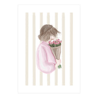 The Girl With The Tulips (Print Only)