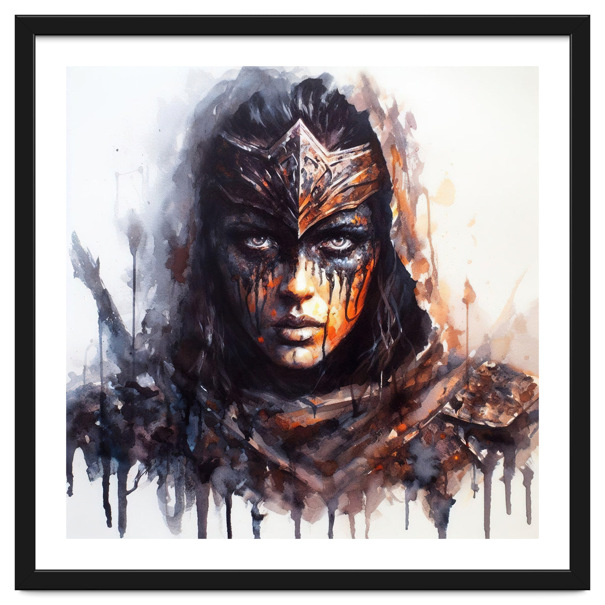 Armored Medieval Warrior Woman