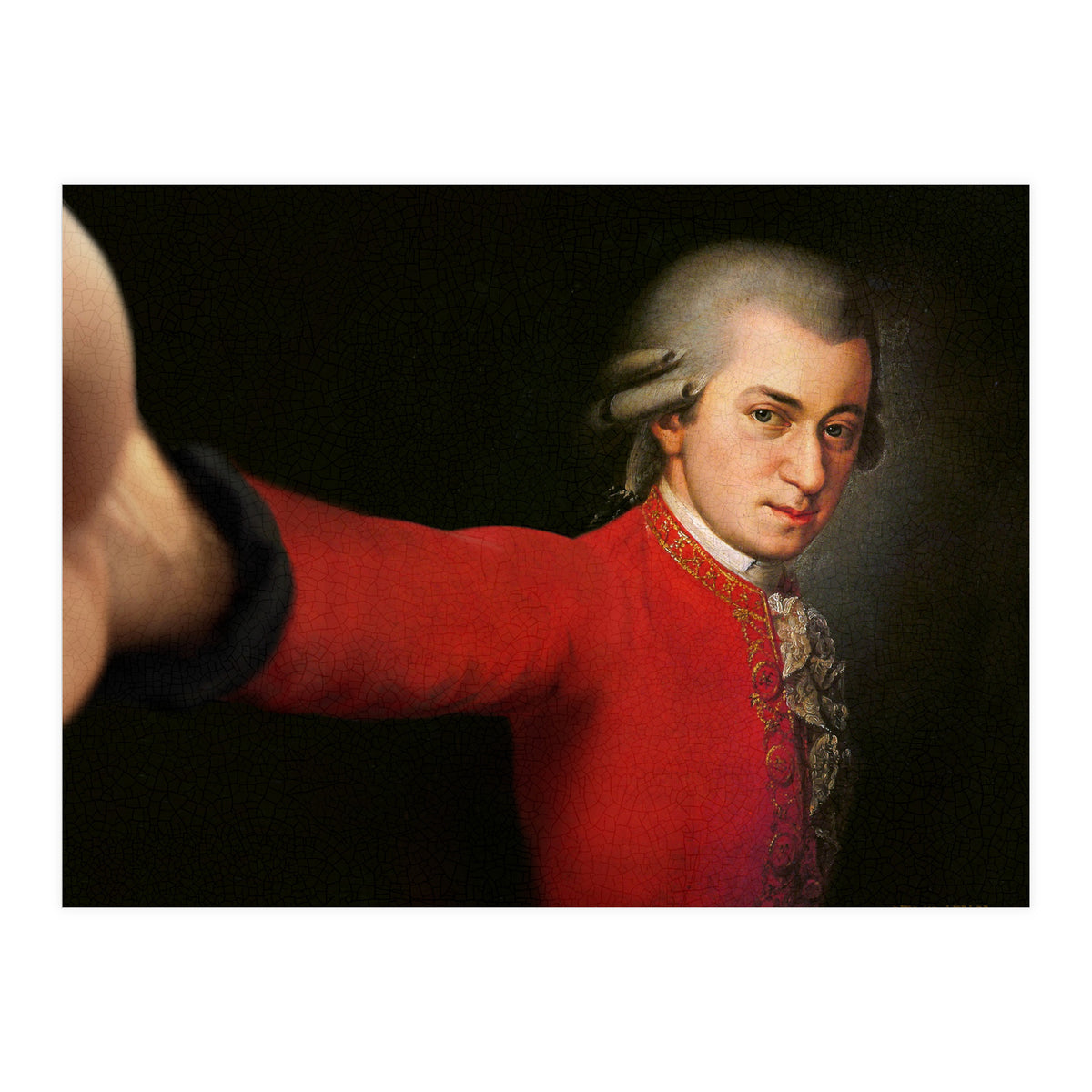 Wolfgang Amadeus Mozart - Selfie (Print Only)