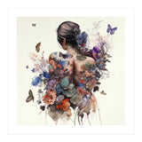 Watercolor Butterfly Bouquet (Print Only) thumbnail