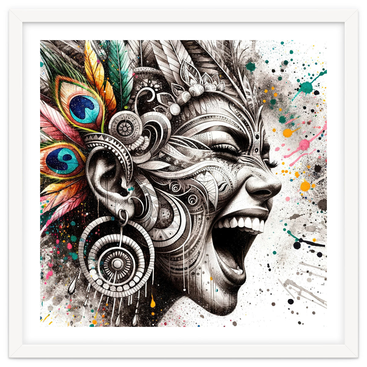 Carnival Scream Portrait