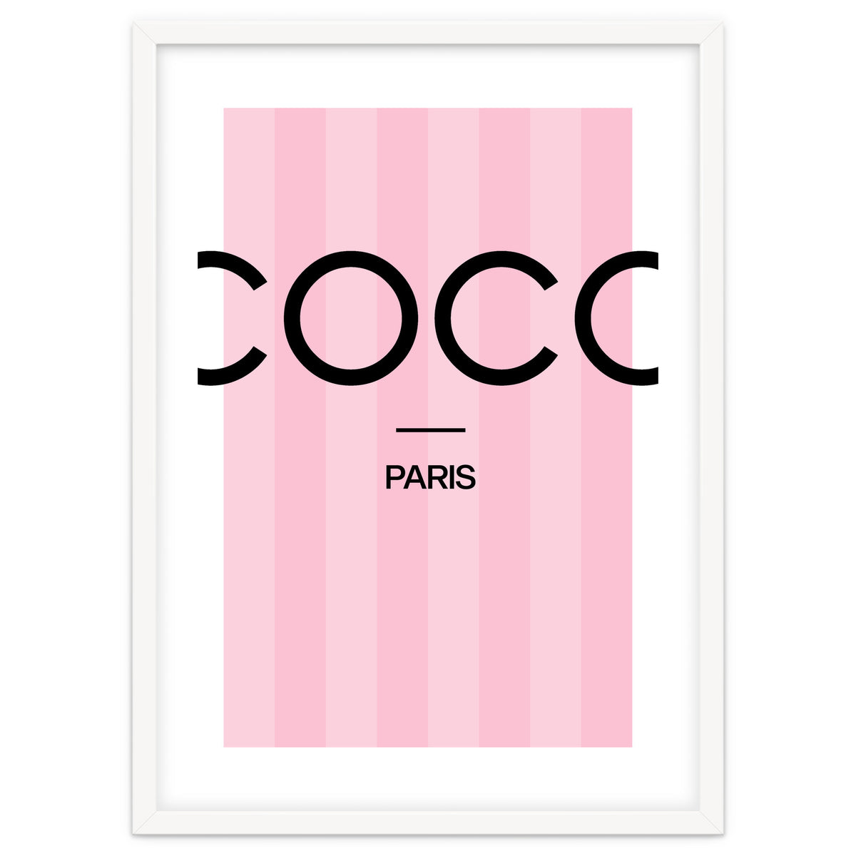Paris Fashion Quote Art, Coco Chanel, Chic Decor