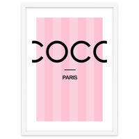 Paris Fashion Quote Art, Coco Chanel, Chic Decor