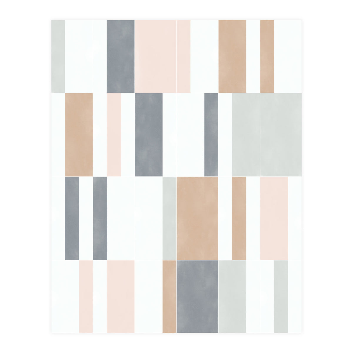 Muted Pastel Tiles 01 (Print Only)