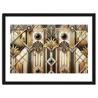 Art Deco Gold Geometric Pattern