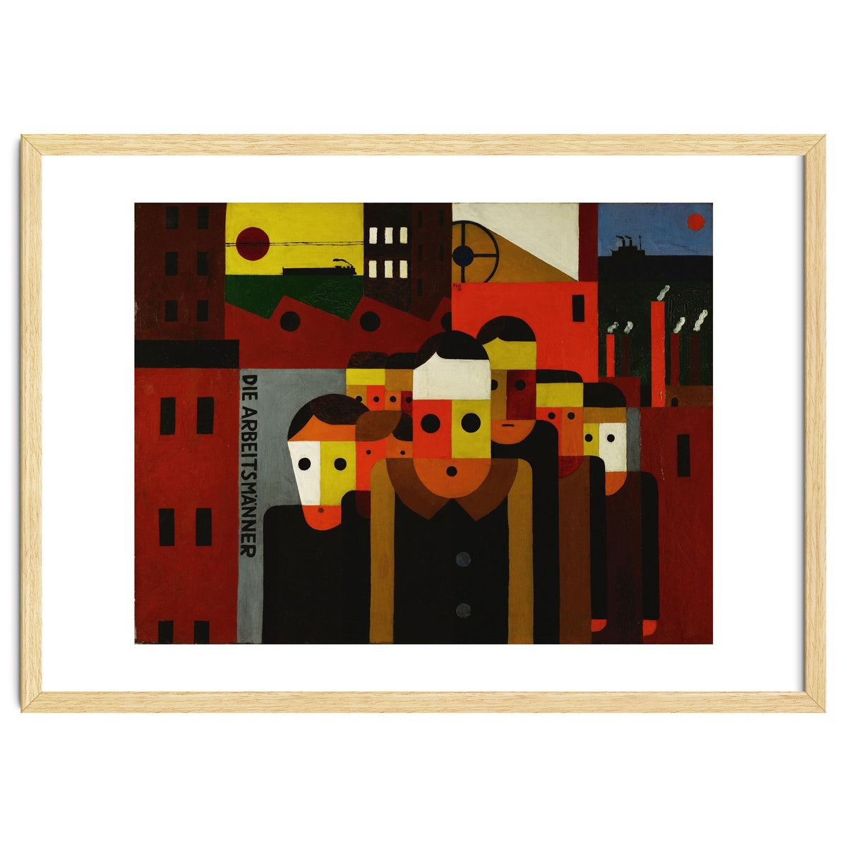 Die Arbeitsmaenner - The Workmen. Oil on canvas.