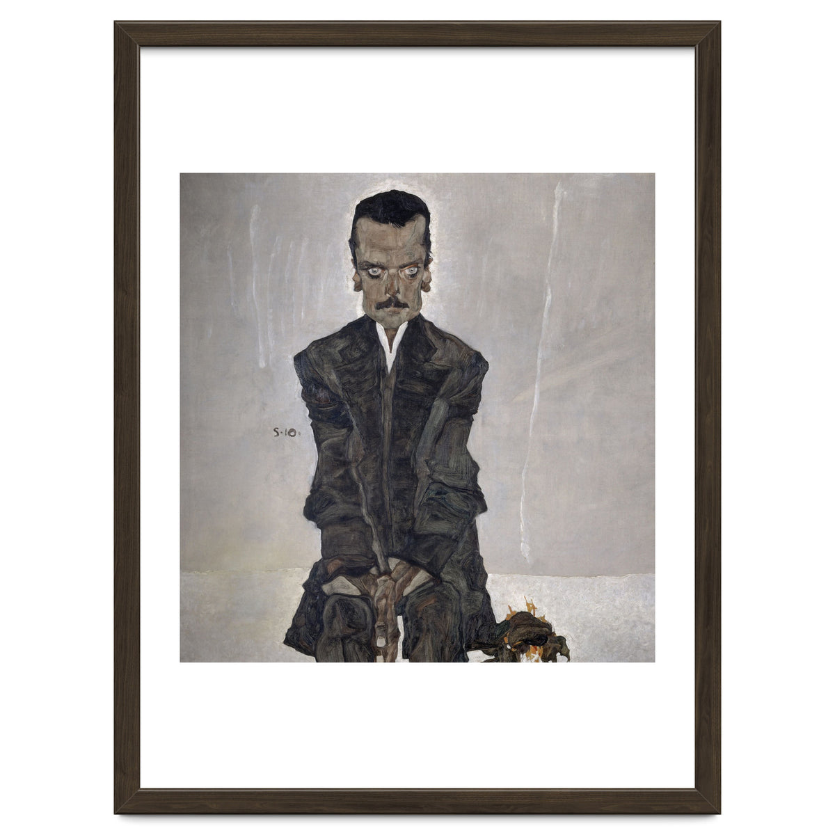 'Portrait of the Publisher Eduard Kosmack', 1910, Oil on canvas. EGON SCHIELE.