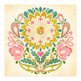 Solar Folk Art Mandala (Print Only) thumbnail