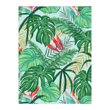 The Tropics | Jungle Botanical Bird of Paradise Illustration | Forest Palm Monstera Banana Leaves (Print Only) thumbnail