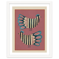 Striped Bird Pair I