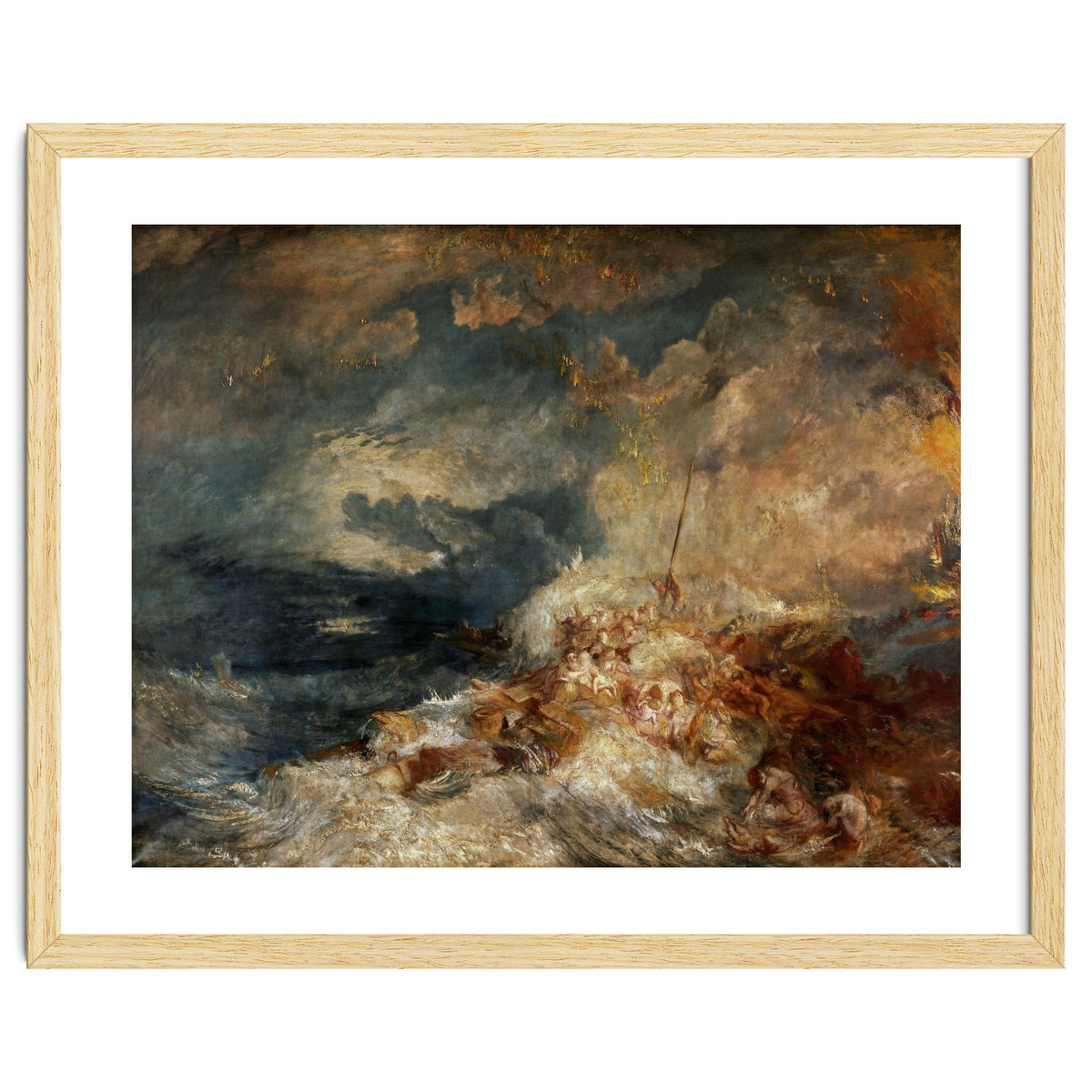 Joseph Mallord William Turner / 'Fire at Sea', c. 1835, Oil on canvas, 171 x 220 cm.
