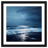 Midnight Seascape with Moonlight Reflecting thumbnail