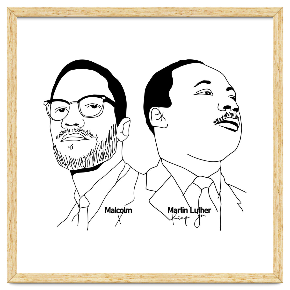 Martin Luther King Jr and Malcolm X