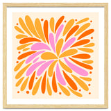 Floral Burst - pink, yellow and orange thumbnail