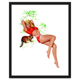 Pinup Girl With A Naughty Racoon thumbnail