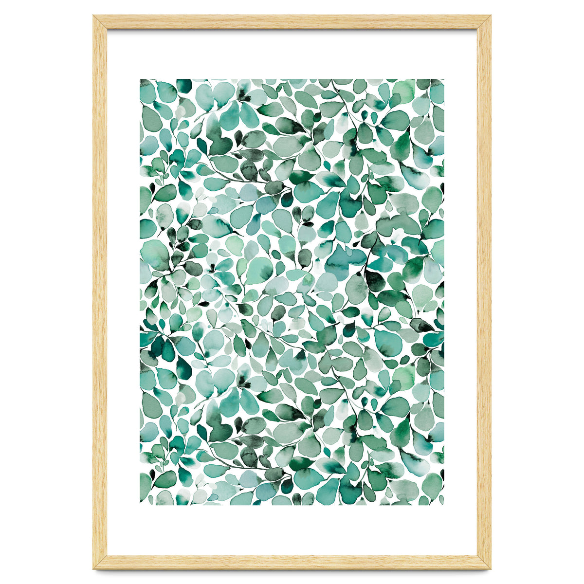 Leaffy Eucalyptus Botanical Leaves Green