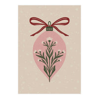 Christmas Floral Globe (Print Only)