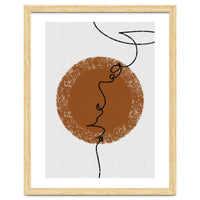 Abstract Brown and Black Lines