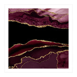 Burgundy & Gold Agate Texture 11 (Print Only) thumbnail