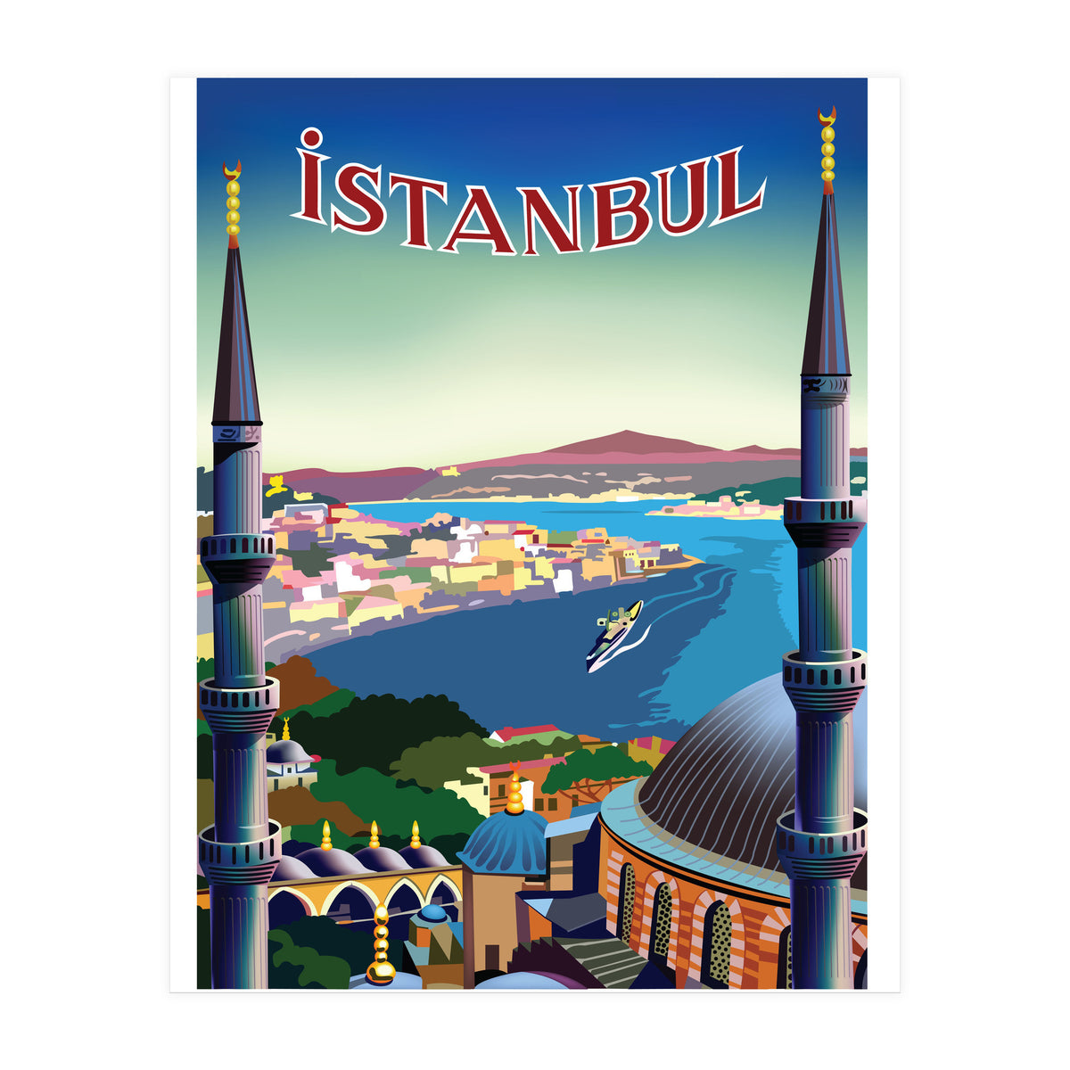 Istanbul, Turkey, Aerial View (Print Only)
