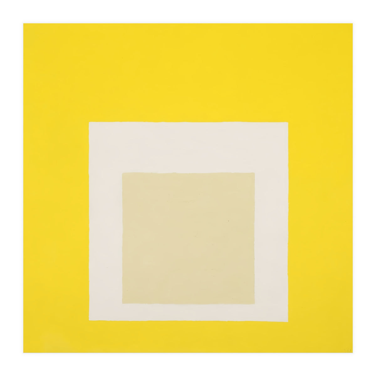 JOSEF ALBERS - HOMAGE TO THE SQUARE YELLOW WHITE (Print Only)