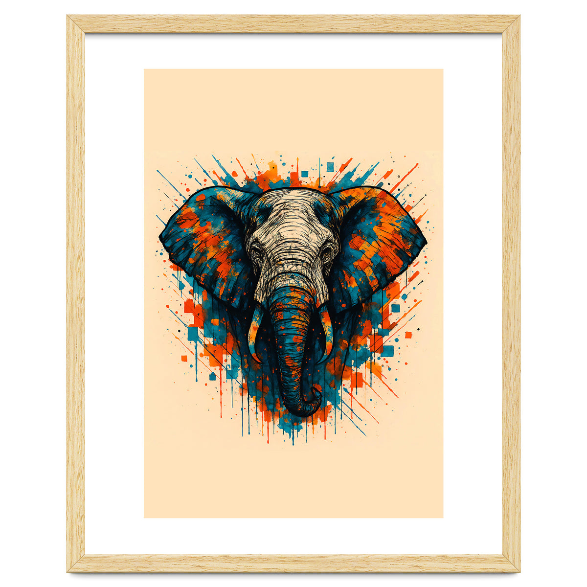 Elephant Animal Watercolor