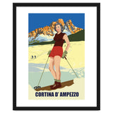 Ski Girl at Cortina D'Ampezzo, Italy thumbnail