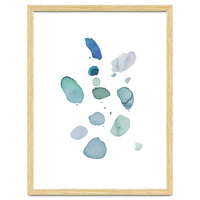 Watercolor Aqua Abstract Spots I