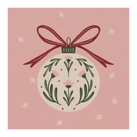 Christmas Flower Globe (Print Only)