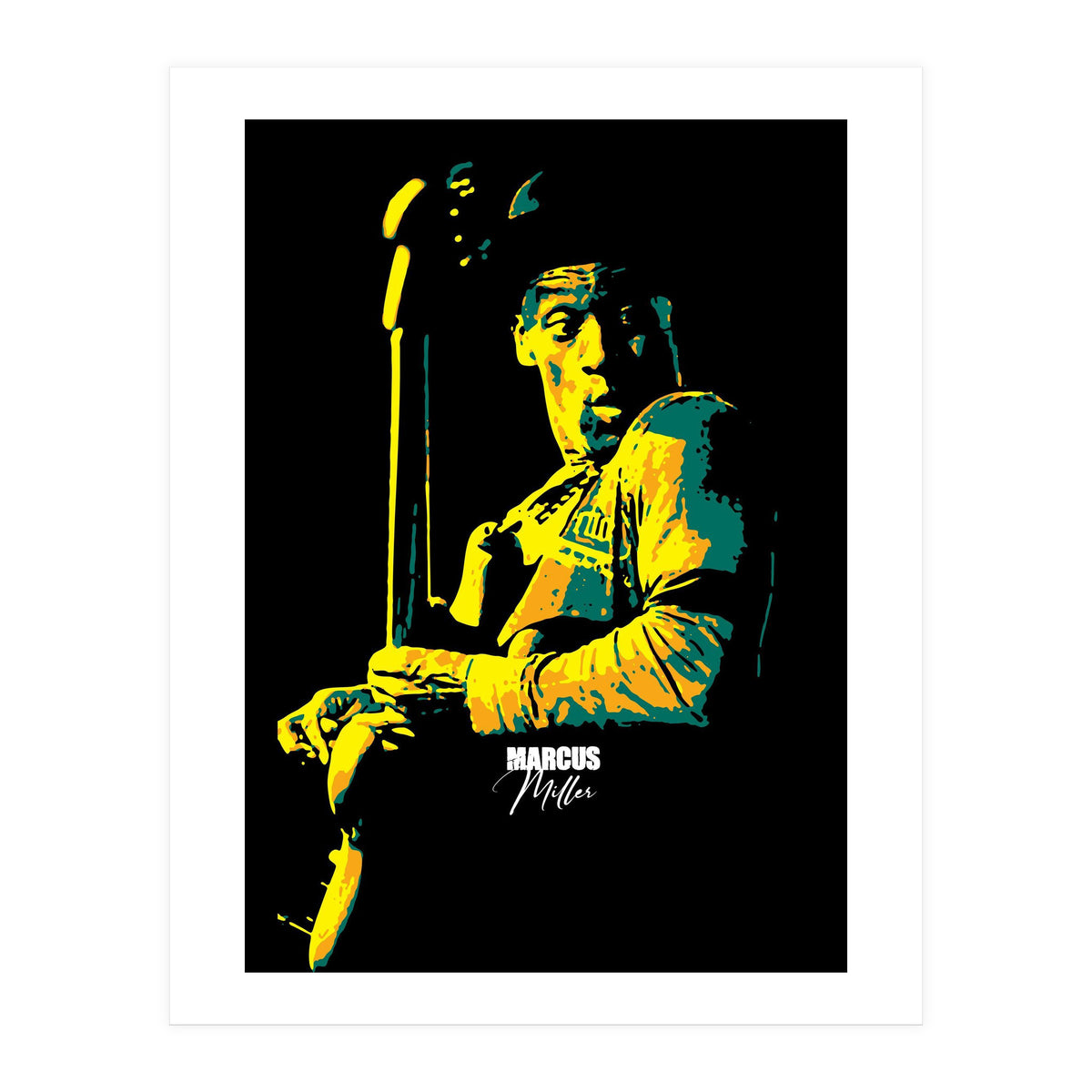 Marcus Miller American Musician Legend (Print Only)