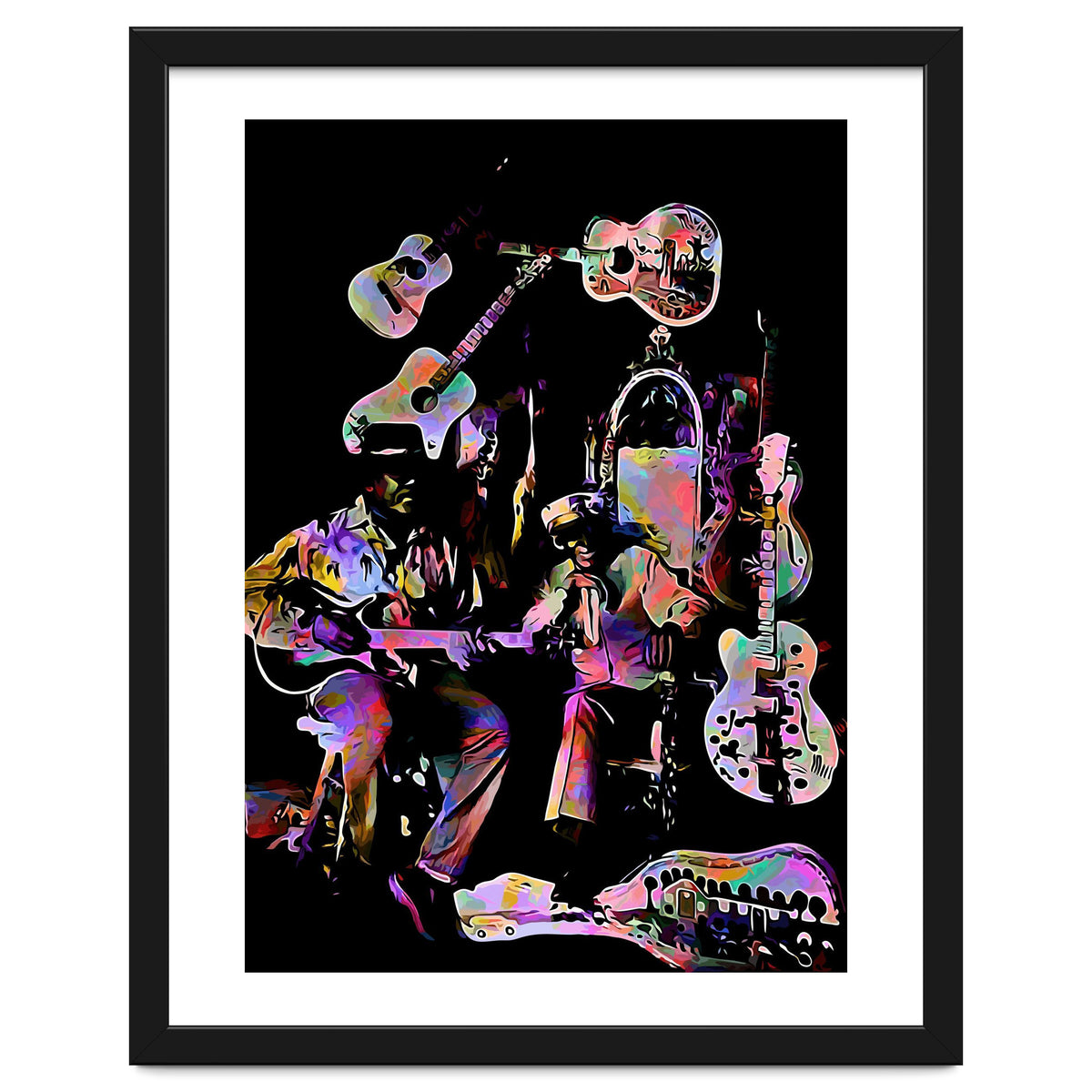 Cool John Ferguson And Captain Luke Blues Musician Legend Colorful